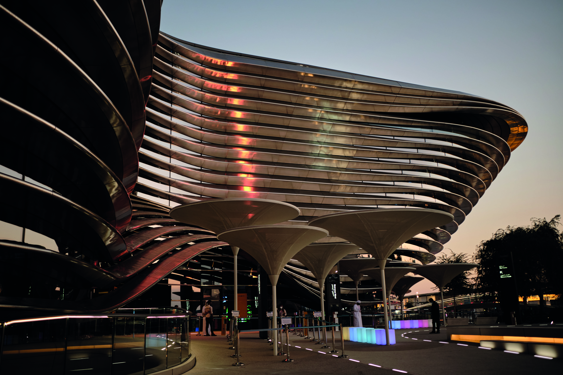 Dubai, United Arab Emirates - January 12, 2022: Alif, Mobility Pavilion at Dubai EXPO 2020. High quality photo